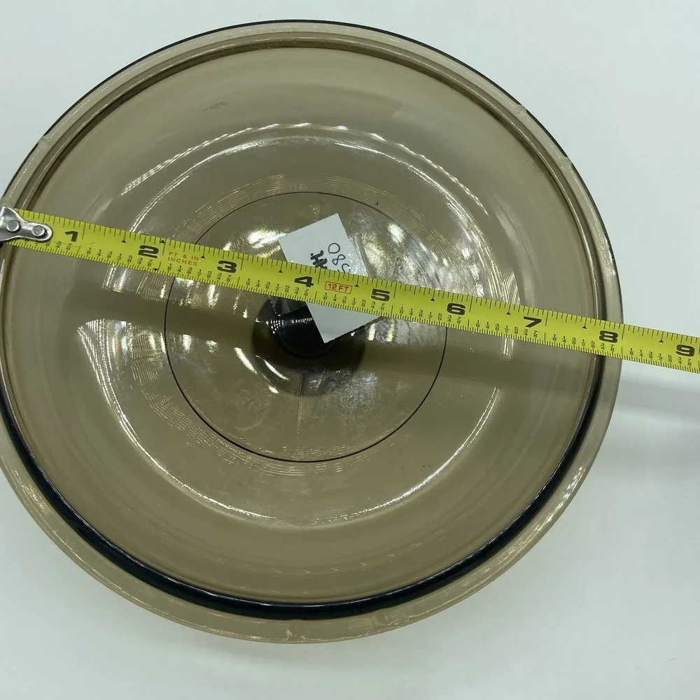Pyrex Visions Amber Glass Casserole Replacement Lid  V-2.5-C 8.5
